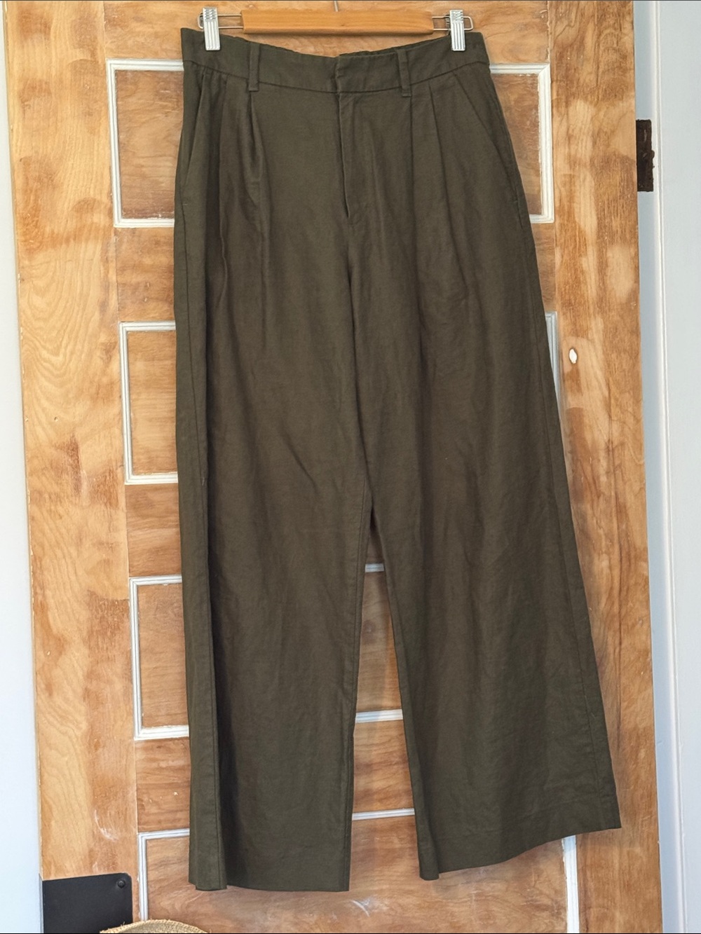 GAP Olive Green Wide-Leg Trouser